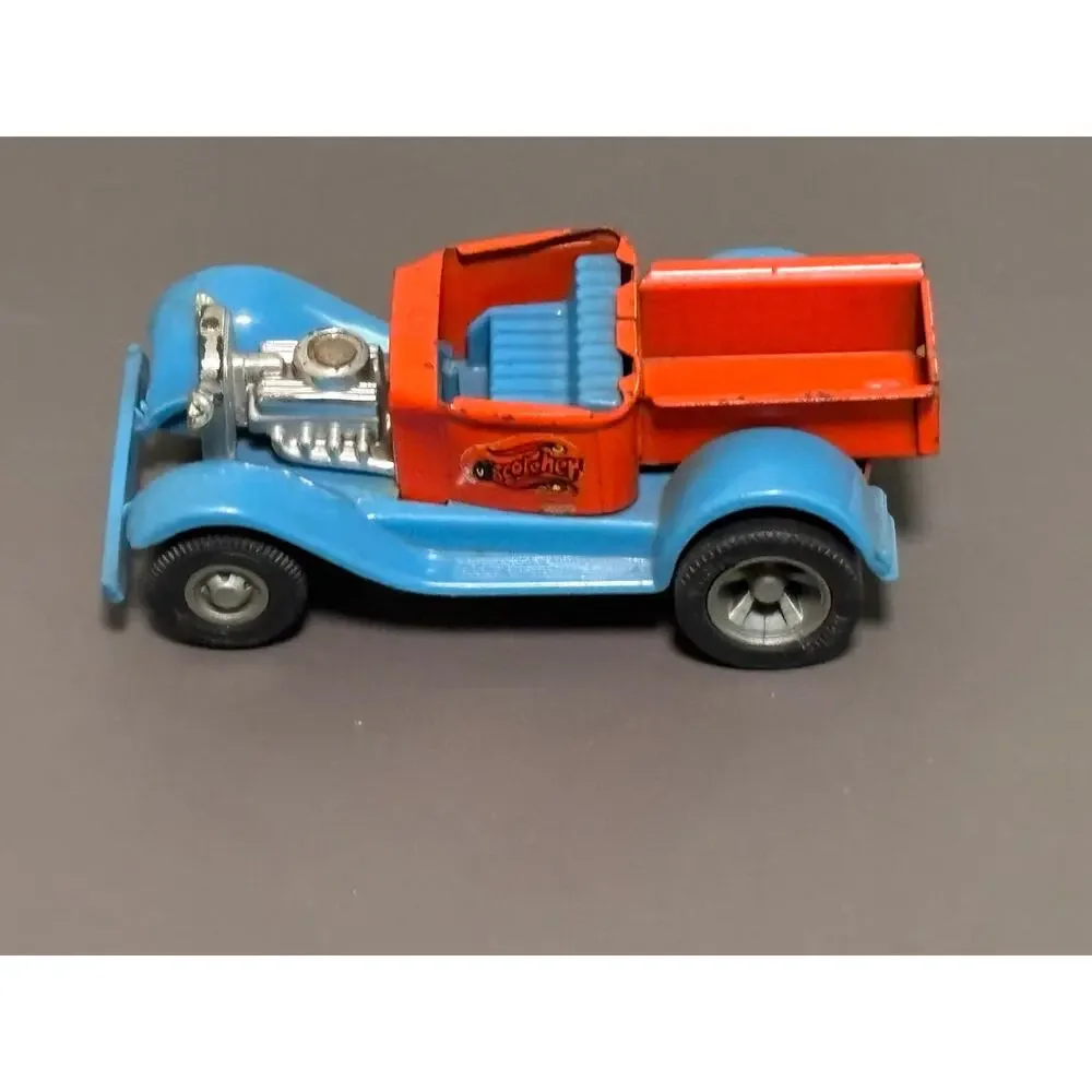 Vintage Tiny Tonka Scorcher #454 Ford Model T Hot Rod Truck Toy 1970's Red/ Blue